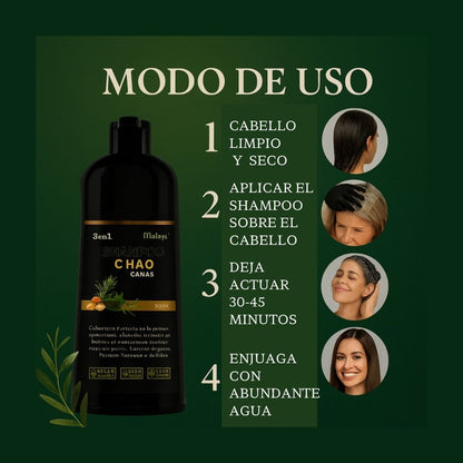 Cubre tus canas sin químicos ni tintes costosos — El shampoo que cuida tu pelo mientras rejuvenece tu color